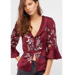 Free People Beautiful Dreams Embroidered Top